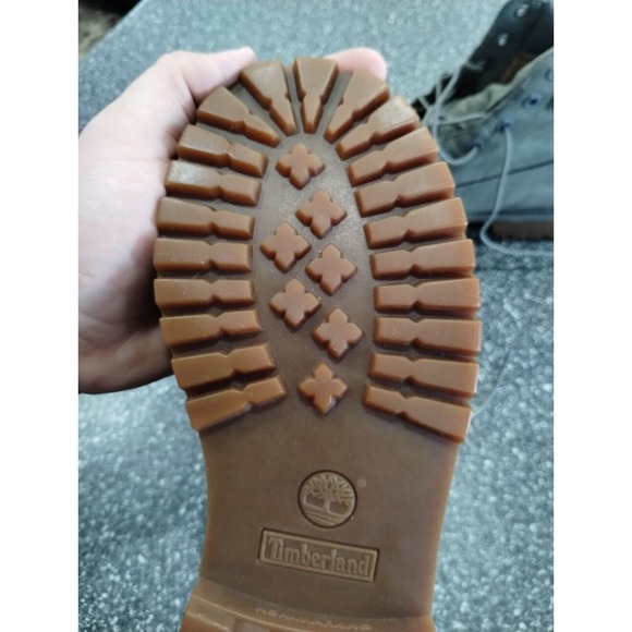 Timberland Waterproof Nubuck Boots Boys 7 UK 6.5‎ Gray Hiking Outdoor Waterproof - Picture 6 of 10